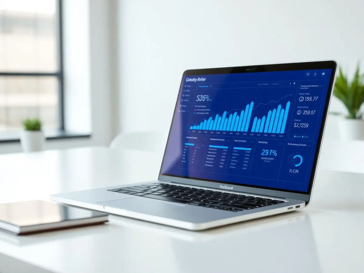 SaaS analytics dashboard with real-time business metrics